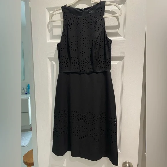 Tahari black A-line dress, size 4